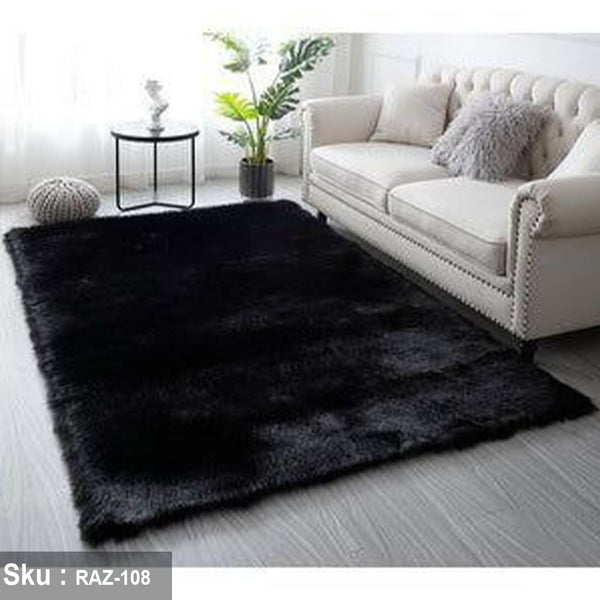 Alicia Fur Rug with Non-Slip Leather Lining - 100*150