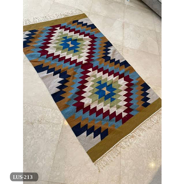 Handmade pure wool rug - 200x150cm - LUS-213