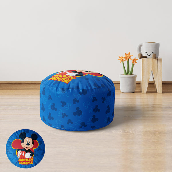 Velvet and linen children's pouf - PRV-233