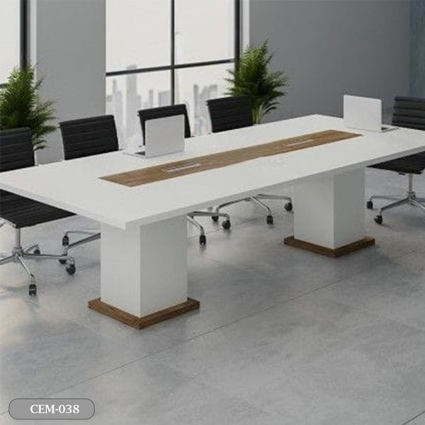 Meeting table - 240x120 - Spanish MDF wood with metal chassis - CEM-038