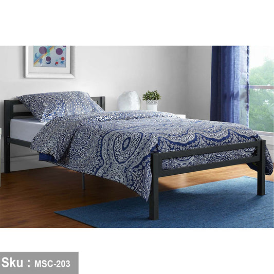 Barilo iron bed, electrostatic painted in black