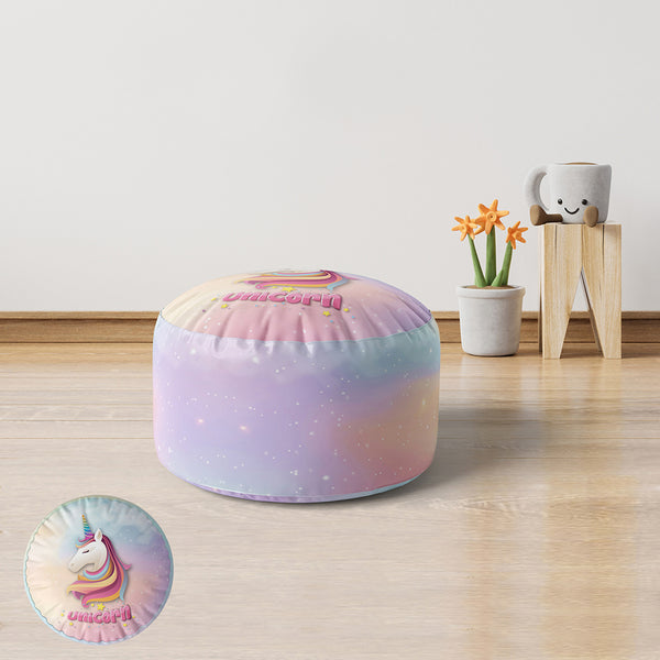 Velvet and linen children's pouf -PRV-248