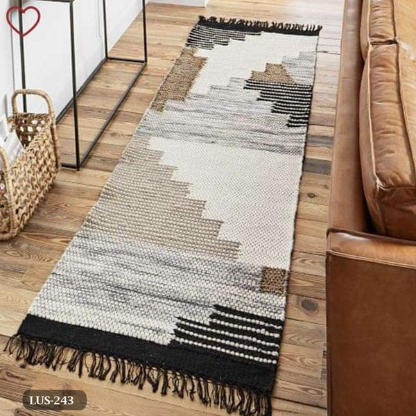 Handmade pure wool rug - 200x80cm - LUS-243