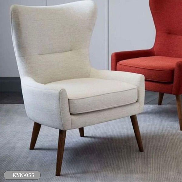 Beech wood chair with linen or velvet fabric - KYN-055