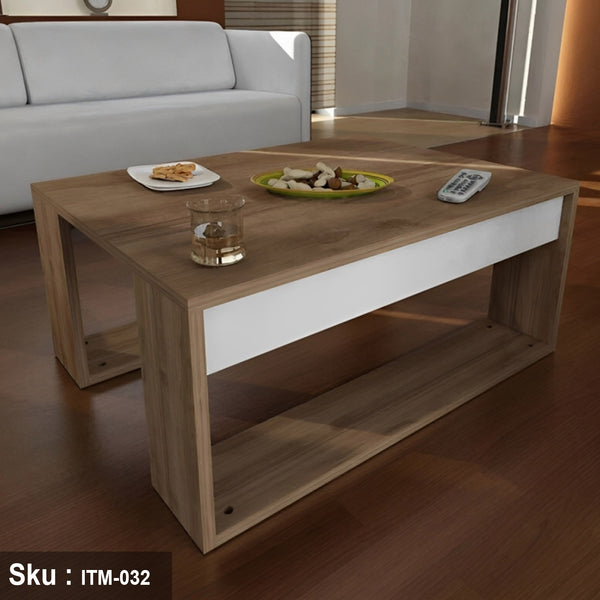 Spanish MDF wood coffee table - 60cmX80cm - ITM-032