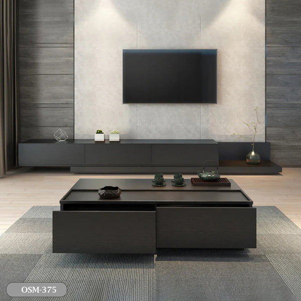 Coffee table set with TV table - high quality MDF wood - OSM-375