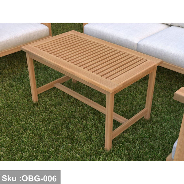 Red beech wood center table - OBG-006