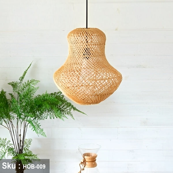 Bamboo Wood Chandelier - HOB-009 - 50cmx45cm