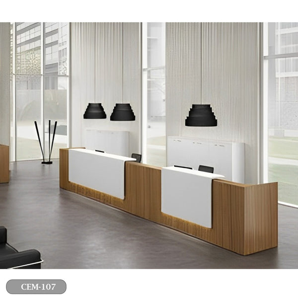 مكتب استقبال - Reception Counter - خشب MDF اسباني - CEM-107