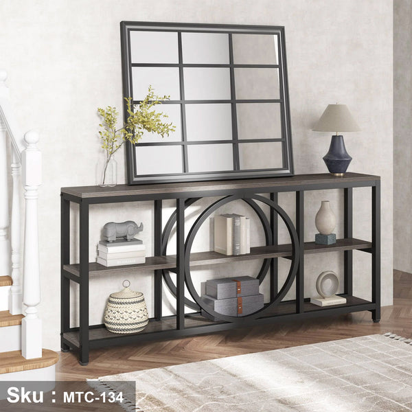 Electrostatic painted metal console - MTC-134