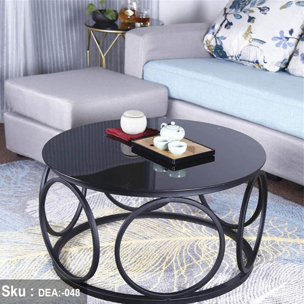 Erika metal steel coffee table with thermal electrostatic paint