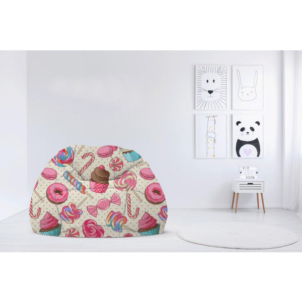 Children's plush bean bag with linen -PRV-077