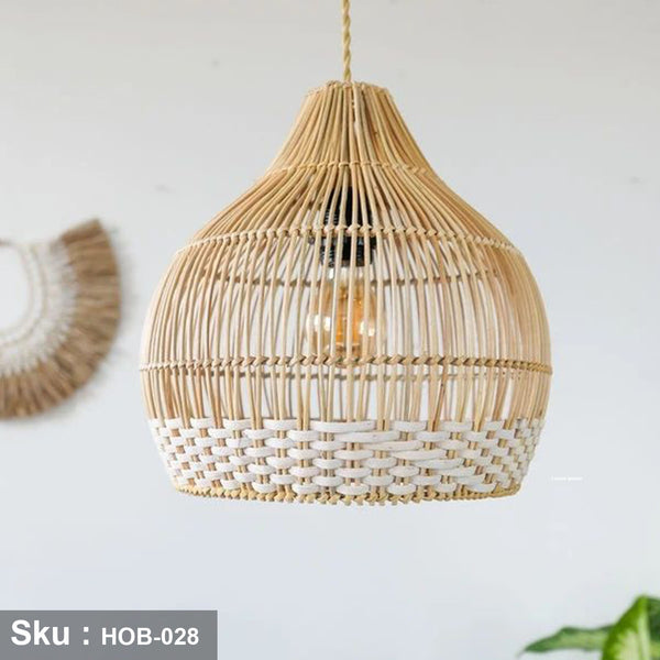 Natural bamboo sconce 40x40cm - HOB-028