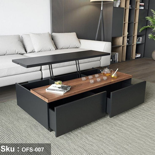 Treated Spanish MDF wood coffee table - OFS-007