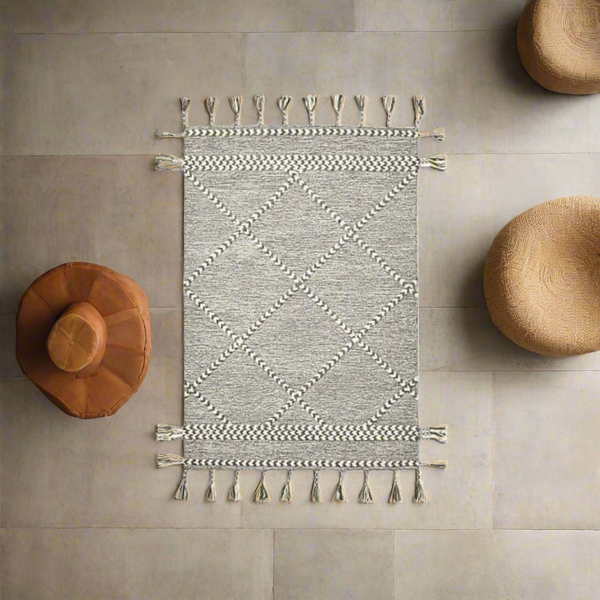 Handmade pure wool rug - 200x150cm - LUS-257