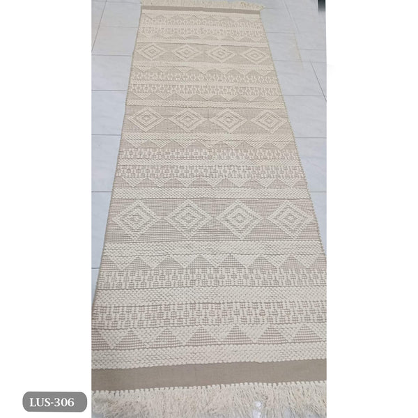 Handmade pure wool rug - 300x100cm - LUS-306