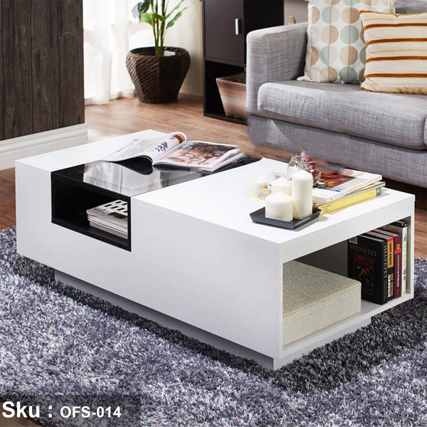 Treated Spanish MDF wood coffee table - OFS-014