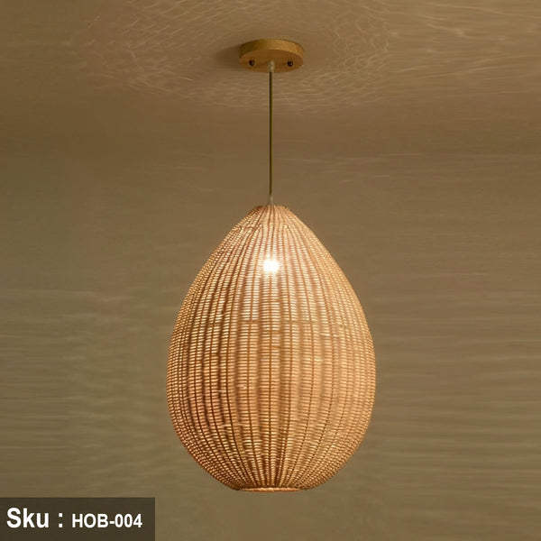 Bamboo Wood Chandelier - HOB-004 - 40cmx30cm