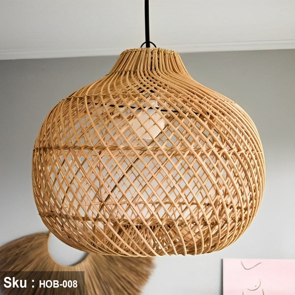 Bamboo Wood Chandelier - HOB-008 - 45cmx40cm