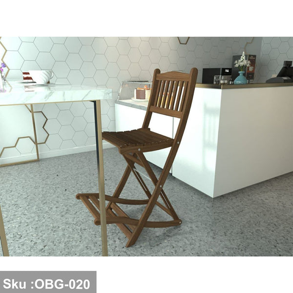 Red Beech Wood Bar Stool - OBG-020