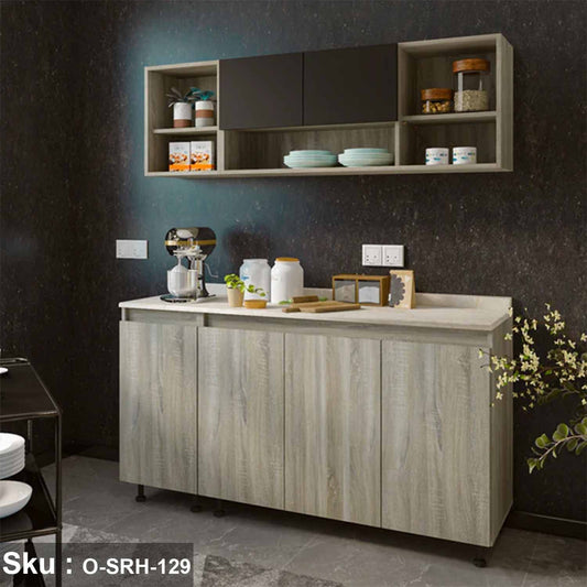 Two piece kitchen made of high quality MDF wood - O-SRH-129