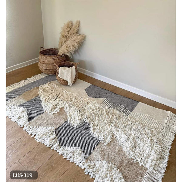 Handmade pure wool rug - 80x150cm - LUS-319