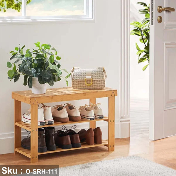 Musk wood shoe rack - O-SRH-111