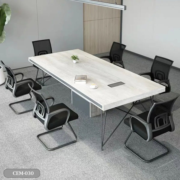 Meeting table - 240x120 - Spanish MDF wood with metal chassis - CEM-030