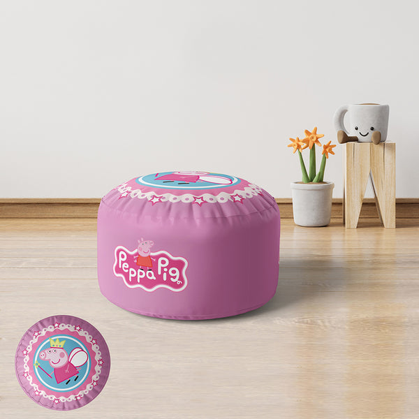 Velvet and linen children's pouf -PRV-244