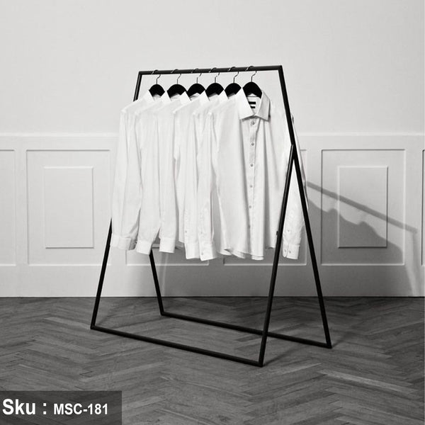 Iron clothes rack with electrostatic paint