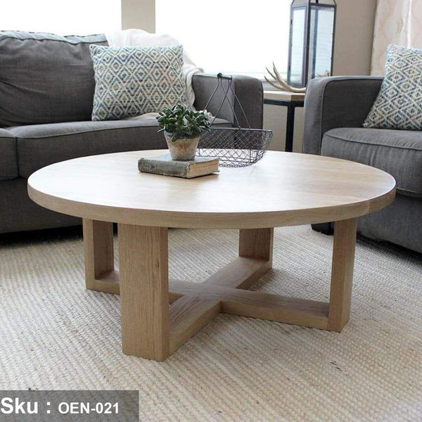 Natural wood coffee table - OEN-021