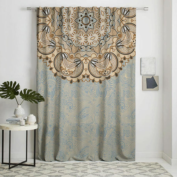 Velvet fabric children's curtain with linen - PRV-153