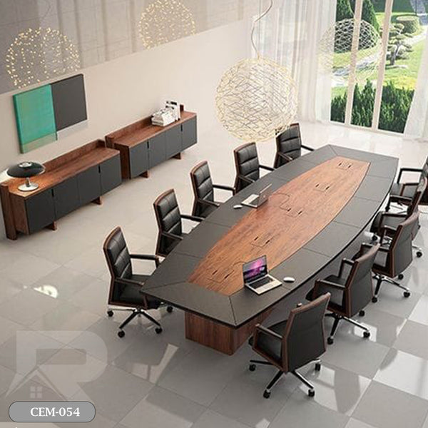 Meeting table - 240x120 - Spanish MDF wood with metal chassis - CEM-054