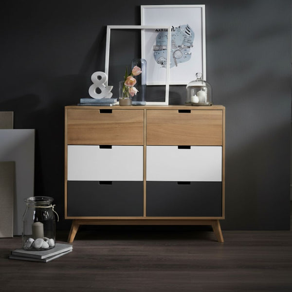 Side Drawer Unit CHW-010 – Counter Wood × Musky Legs with Doco Paint + Oyster