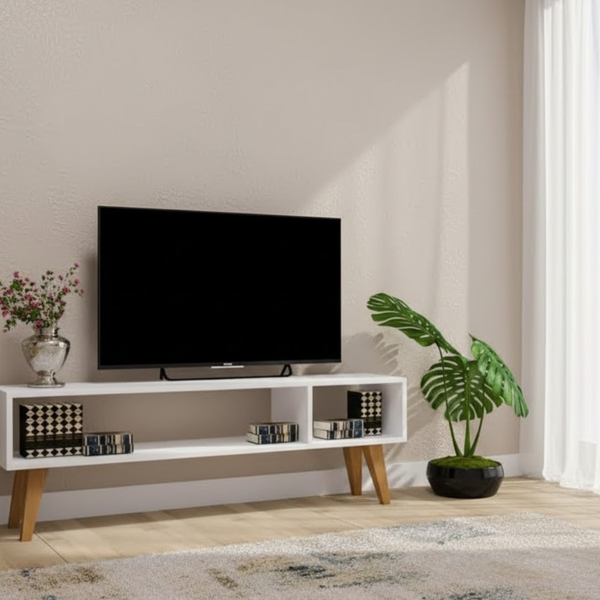 Modern TV Table KBA-015 made of MDF Wood – Elegant Practical Design with a size of 120 cm