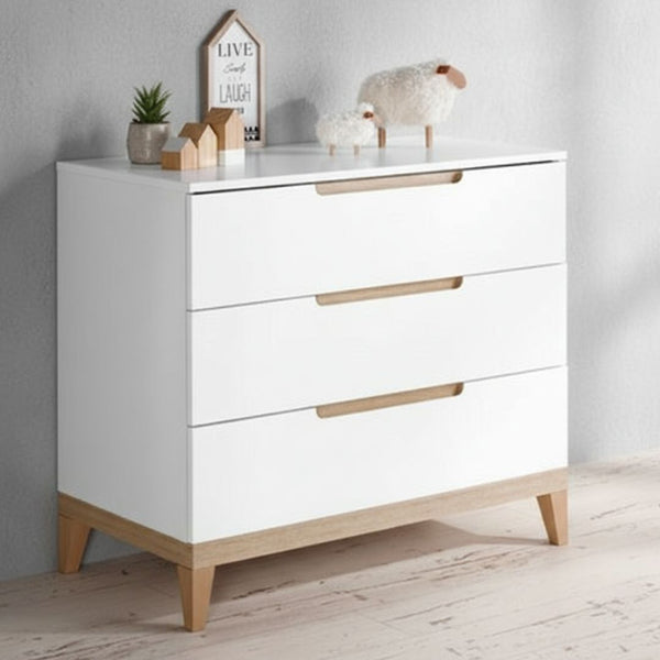 Side Drawer Unit CHW-014 – Counter Wood × Musky Legs with Doco Paint + Oyster