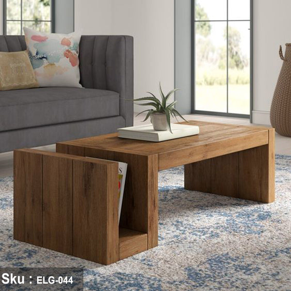 Natural wood coffee table - 120 * 45 - ELG-044