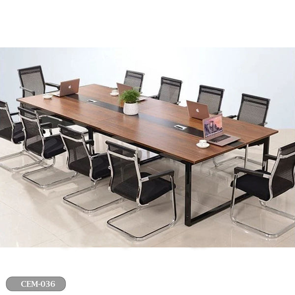 Meeting table - 240x120 - Spanish MDF wood with metal chassis - CEM-036