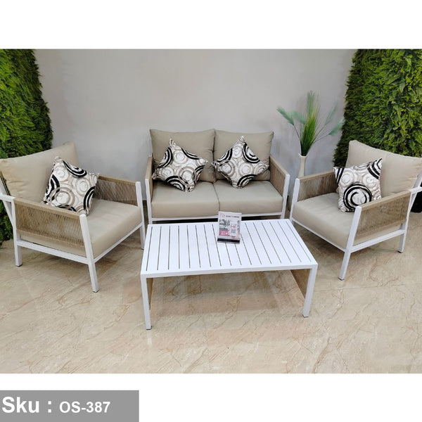 Dallas Aluminum Sofa Set for 4 People - OS-387