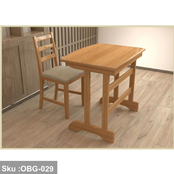 Office + Red Beech Wood Chair - OBG-029