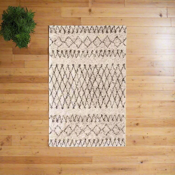 Handmade pure wool rug - 200x150cm - LUS-258