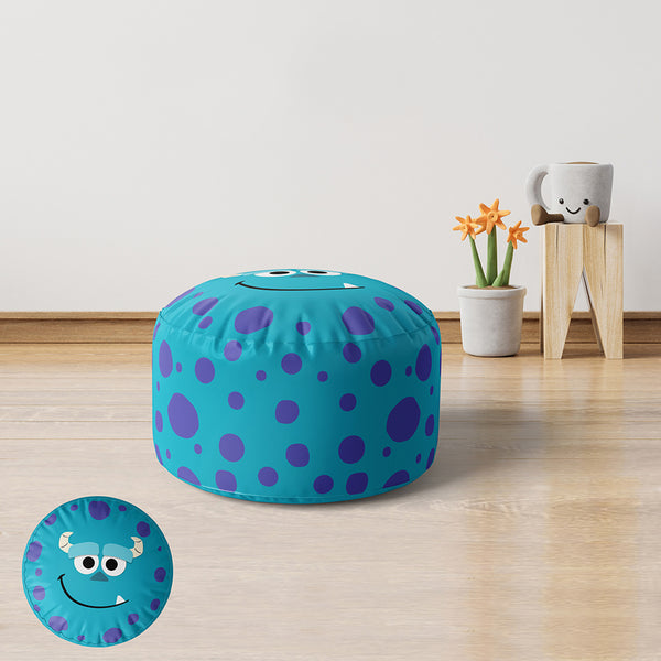 Velvet and linen children's pouf - PRV-226