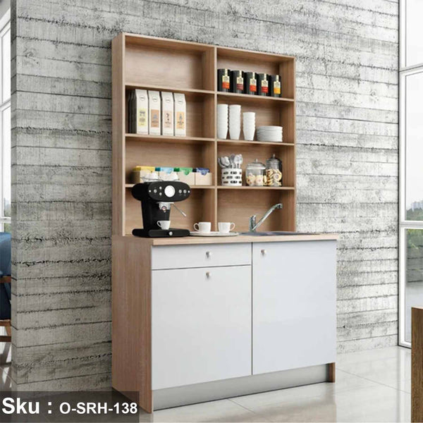 Versatile two-piece kitchen - high quality MDF wood - O-SRH-138