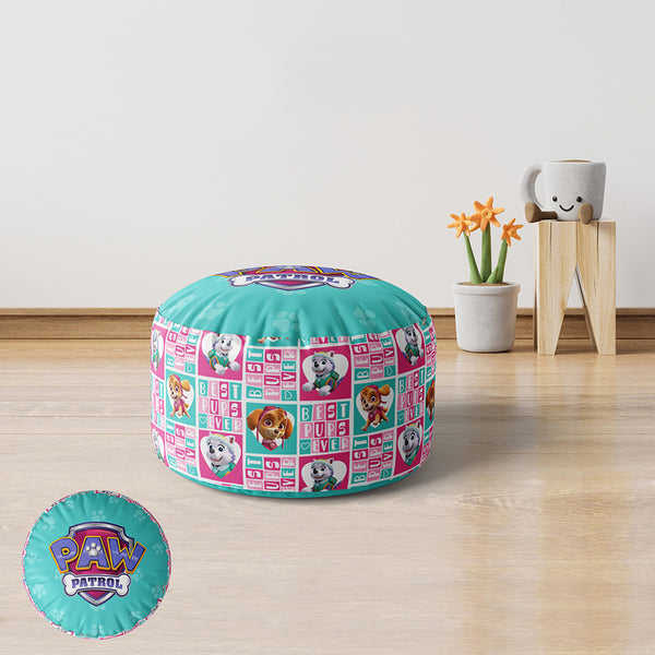 Velvet and linen children's pouf - PRV-246