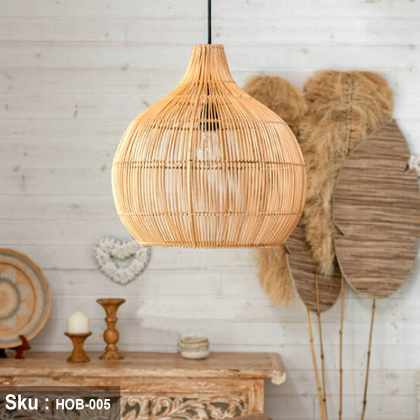 Bamboo Wood Chandelier - HOB-005 - 48cmx40cm