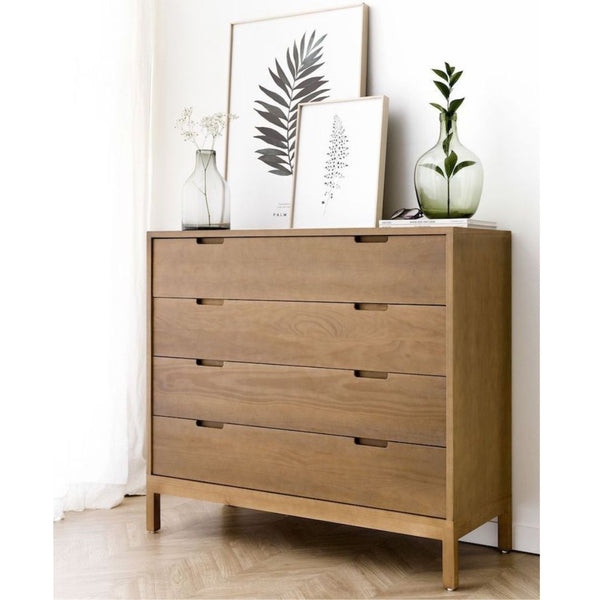 Side Drawer Unit CHW-011 – Counter Wood × Musky Legs with Doco Paint + Oyster