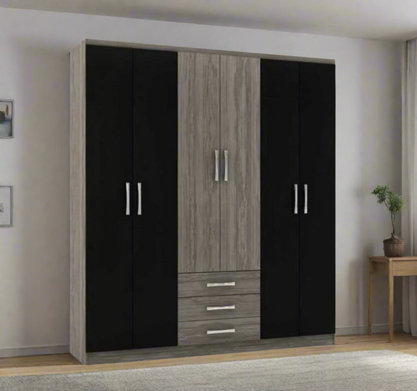MDF wood wardrobe with melamine layer - KYN-110