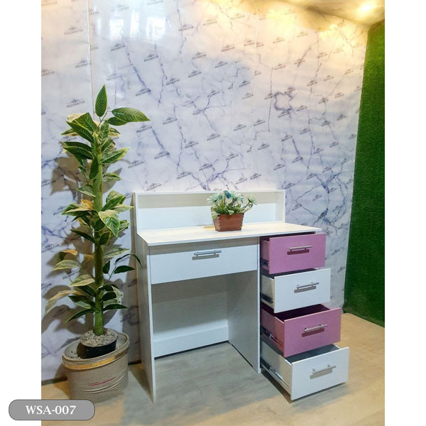 MDF Wood Office Desk with Shelves - OSA-007