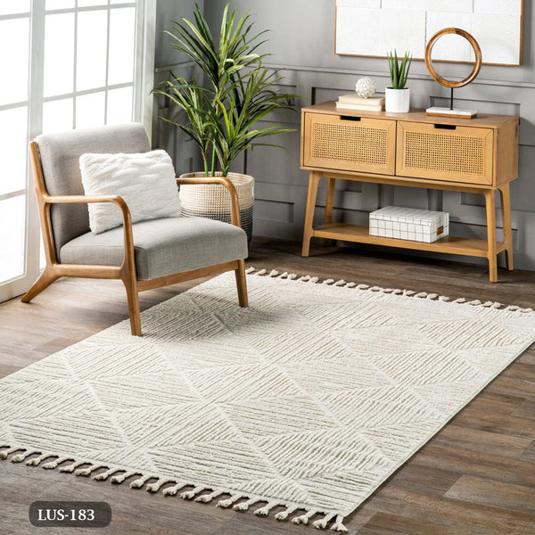 Handmade pure wool rug - 200x150cm - LUS-183