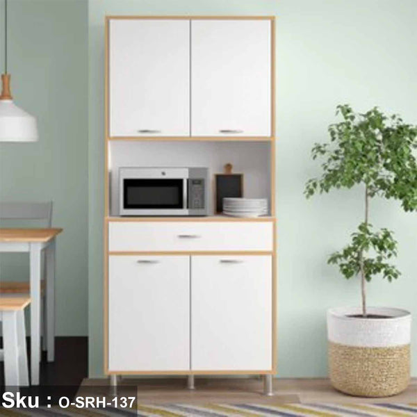 Multi-use cupboard kitchen unit, high quality MDF wood - O-SRH-137